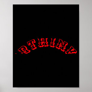 Overthinker T Shirt Poster