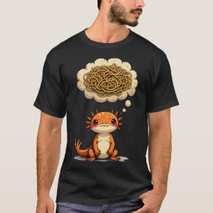Overthinking Axolotl Funny Quote Introvert Social  T-Shirt