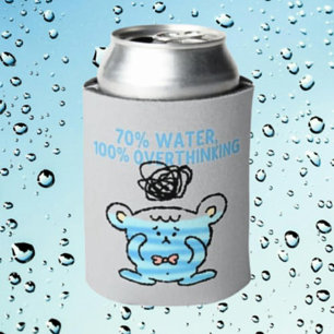 Overthinking Bear Can Cooler – 70% Water