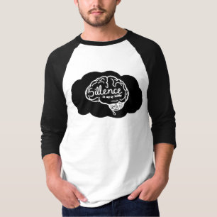 Overthinking Brain Cartoon Mental Health Art T-Shirt