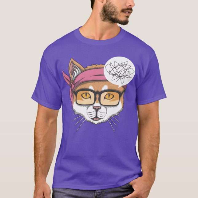 Overthinking cat friend T-Shirt (Front)