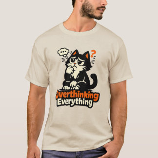 Overthinking Everything Cat T-Shirt