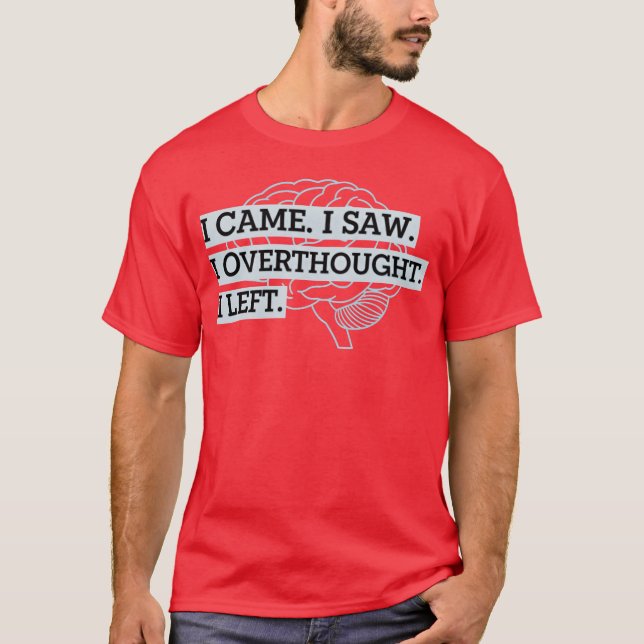 Overthinking Introvert Funny Quote vintage T-Shirt (Front)