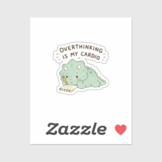 Overthinking Is My Cardio Funny Dinosaur Journal D