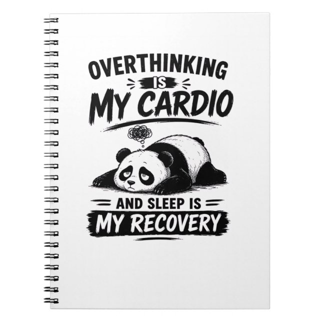 Overthinking Is My Cardio Notebook (Front)