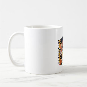 Overthinking Overdrinking Coffee Vintage Typograph Mug