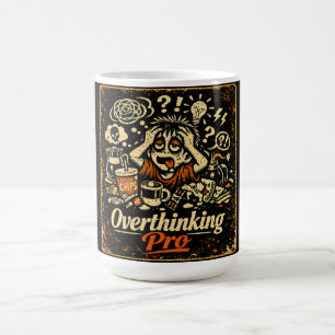 Overthinking Pro – Anxiety Humour Relatable Coffee Mug
