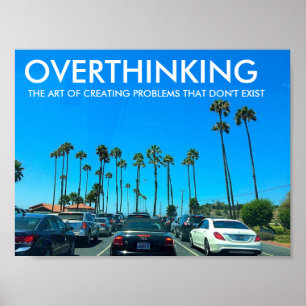 OVERTHINKING Workout Motivation Poster