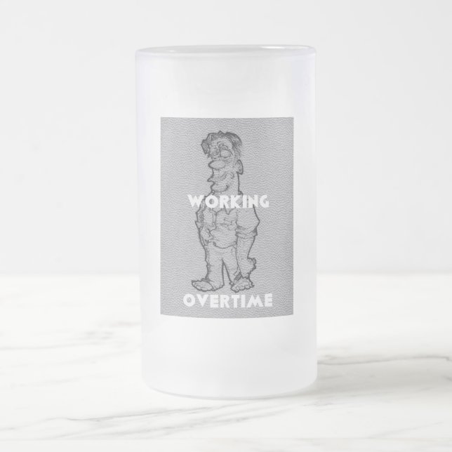 Overtime Home Drinkware Barware Frosted Beer Glass Frosted Glass Beer Mug (Center)