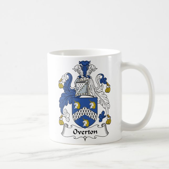Overton Family Crest Coffee Mug (Right)