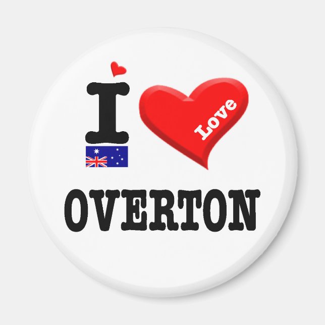OVERTON - I Love Magnet (Front)