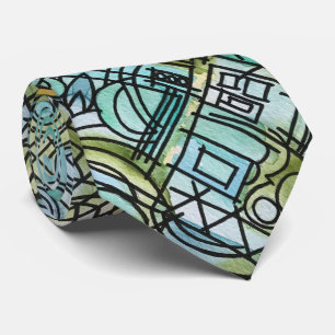 Overture-Modern Bauhaus Geometric Art Tie