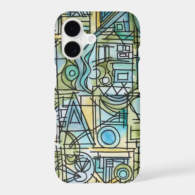 Overture-Modern Geometric Watercolor Art (Back)