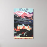 Overview of the Banff Springs Hotel Poster