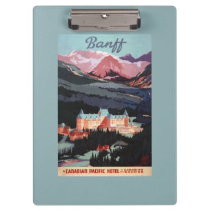 Overview of the Banff Springs Hotel Poster Clipboard