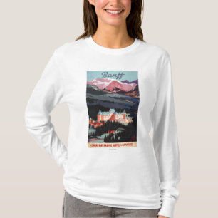 Overview of the Banff Springs Hotel Poster T-Shirt