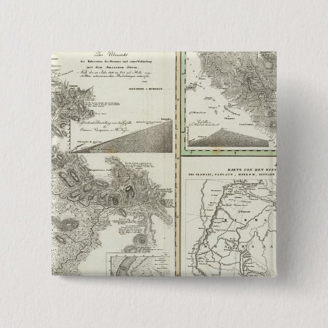 Overview of the better known bifurcation 15 cm square badge (Front)