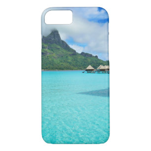 Overwater bungalows in Bora Bora lagoon iphone 7 iPhone 8/7 Case
