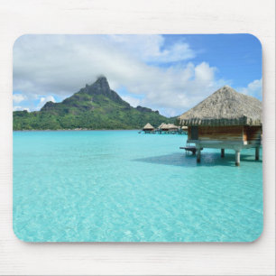 Overwater resort on Bora Bora mousepad