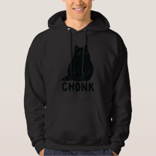Overweight Chubby Chonk Cat Meme Cat Chonk Hoodie