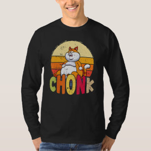 Overweight Chubby Chonk Cat Meme For Fat Feline T-Shirt