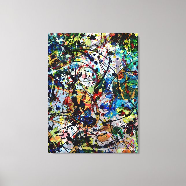 Overwhelmed Part 2- Abstract Art Canvas Print (Front)