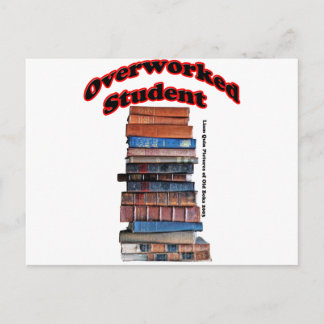 Overworked Student Postcard
