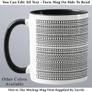 Overworked Underpaid Funny Modern Hidden Message Mug