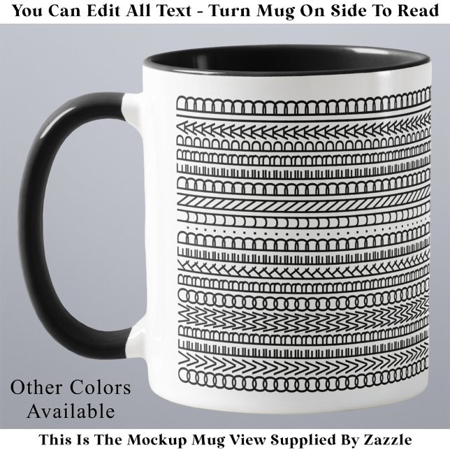 Overworked Underpaid Funny Modern Hidden Message  Mug (Creator Uploaded)