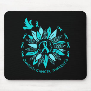 Ovian Cancer Awareness Teal Ribbon Suprt Squad Wom Mouse Mat