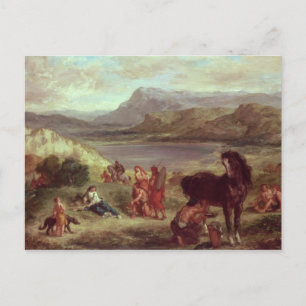 Ovid among the Scythians, 1859 Postcard