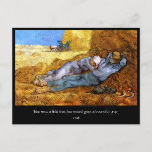 Ovid: Take rest Postcard