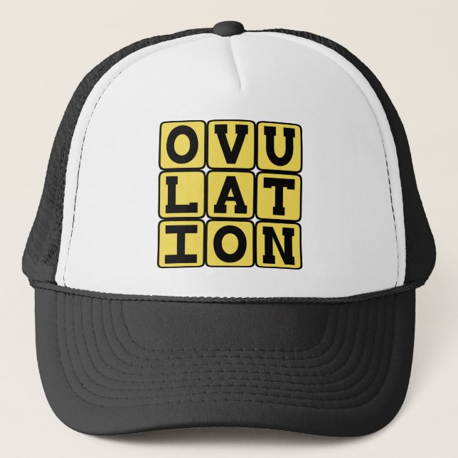 Ovulation, Pregnancy Stage Trucker Hat (Front)