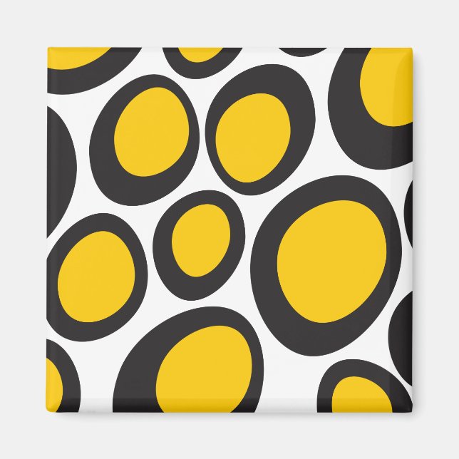 Ovvio Black and Yellow Magnet (Front)