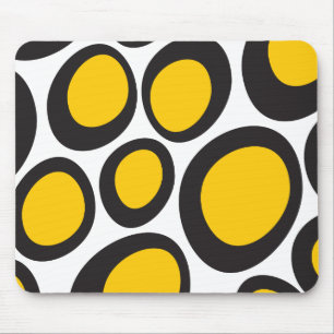 Ovvio Black and Yellow Mouse Pad
