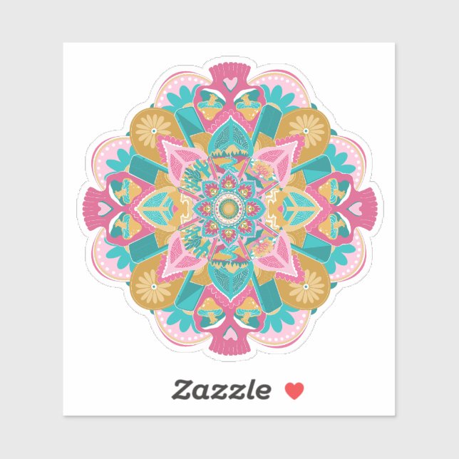 OW Pink Mandala  (Sheet)
