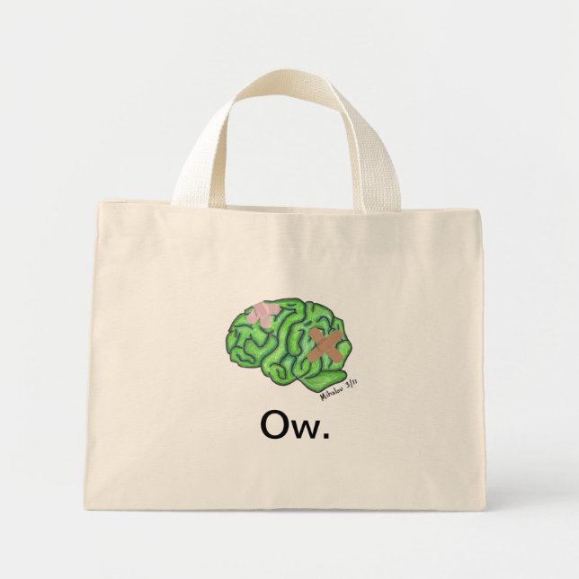 "Ow" tote bag (Front)
