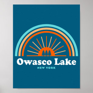 Owasco Lake New York Rainbow  Poster