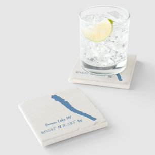 Owasco Lake, NY Marble Coaster