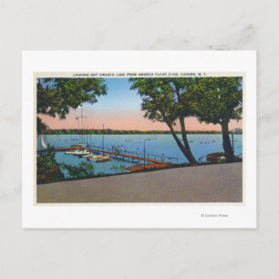 Owasco Yacht Club View of Owasco Lake Postcard