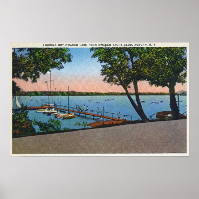 Owasco Yacht Club View of Owasco Lake Poster (Front)