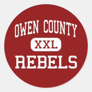 Owen County - Rebels - High - Owenton Kentucky Classic Round Sticker