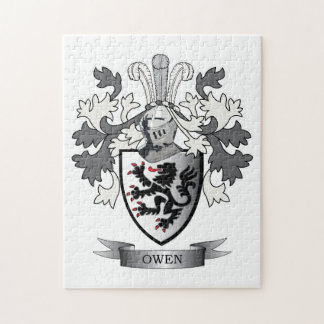Owen Family Crest Coat of Arms Jigsaw Puzzle