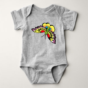 Owen Jones Antique Oriental Butterflies Baby Bodysuit