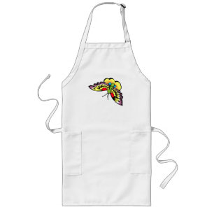 Owen Jones Antique Oriental Butterflies Long Apron