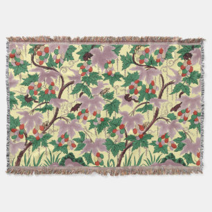 Owen Jones Chinoiserie Botanical Mouse Pattern Throw Blanket