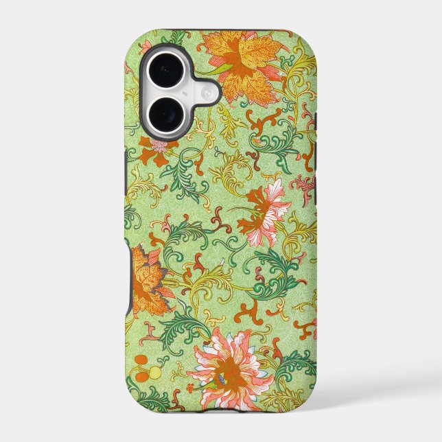 Owen Jones Floral Pattern Green Background (Back)