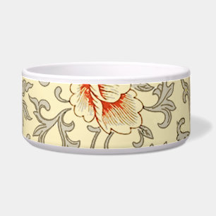 Owen Jones Vintage Pattern: Coral Floral Grey