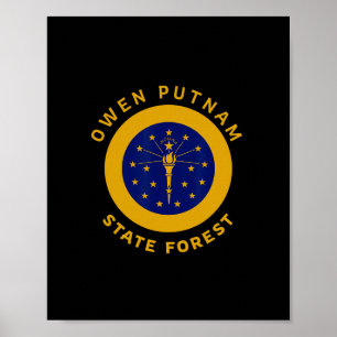 Owen Putnam State Forest Indiana In Trip Vacation  Poster