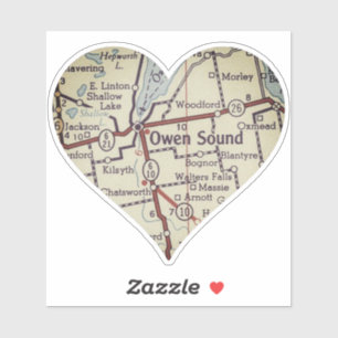 Owen Sound Vintage Map